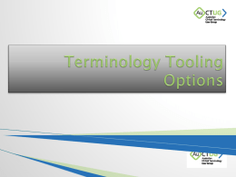 Tooling for SNOMED-CT: Dion McMurtrie