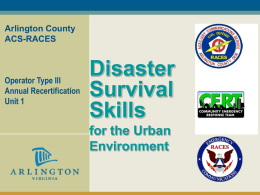Disaster Survival Skills for the Urban Environment