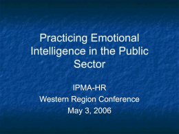 Emotional Intelligence - WRIPMA-HR