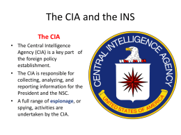 The CIA and the INS