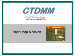 CTDMM Road Map and Vision - Universiti Sains Malaysia