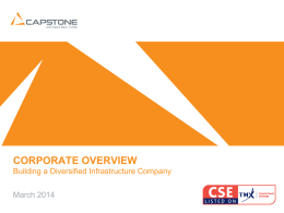 CSE 2012 Investor Presentation