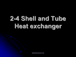 2-4 Shell and Tube Heat exchanger