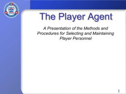 Player Agent - Little League