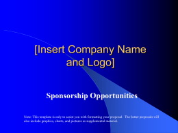 [Insert Company Name and Logo]