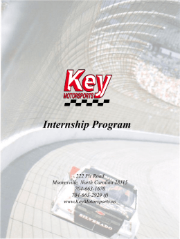 Internship Program - The Motorsports Group
