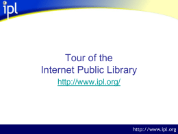 Using the Internet Public Library