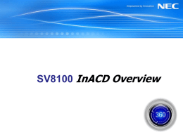 SV8100 - TeleCom Business Solutions, Inc.