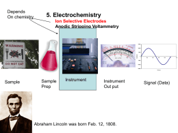 Electrochemistry A: ISE ppt