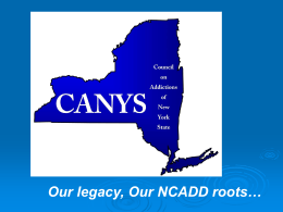 HERE - Council on Addictions of New York State (CANYS)