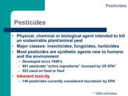 Pesticides - Physicians for Social Responsibility | PSR