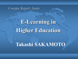 Country Report : Japan - University of the Highlands and