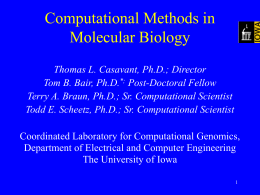 Coordinated Laboratory for Computational Genomics