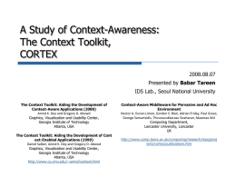 A survey of Context-Aware Mobile Computing Research