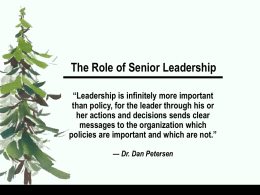 Leadership Training