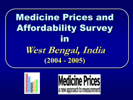 Preliminary findings from a medicine prices survey in West