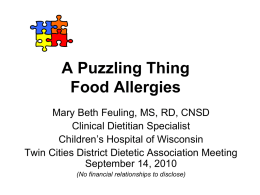 Nutrition: The Building Blocks of Feeding