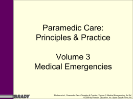 Paramedic Care: Principles & Practice Volume 3 Medical