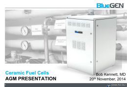 Introducing BlueGen - Ceramic Fuel Cells