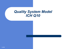 Pfizer Quality System Model Training