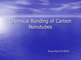 Chemical Bonding of Carbon Nanotubes