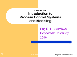 Introduction to Process Control Engineering