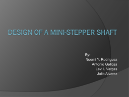 Design of a mini-stepper