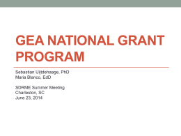 GEA Grant Program