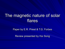 The magnetic nature of solar flares