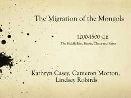 The Migration of Mongols