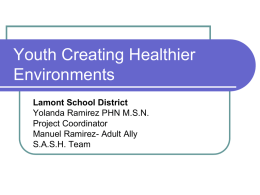 Youth Creating Healthier, More active Environments