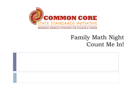 Common Core State Standards Mathematics
