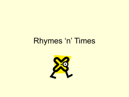 Rhymes ‘n’ Times