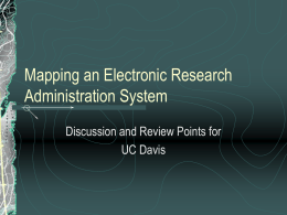 Electronic Research Administration