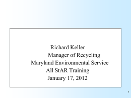 MES Powerpoint - Maryland Dept. Of The Environment