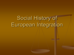 PowerPoint Presentation - Social History of European