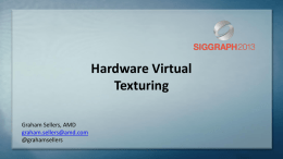 Hardware Virtual Texturing
