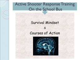 Situational Awareness Active Shooter Training