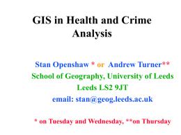 Analysing Health and Crime Data