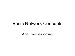 Basic Network Concepts - mveca-home