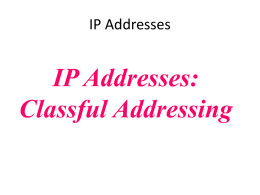 IP Addresses