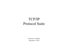 Networking TCP/IP - Pioneer Pacific College