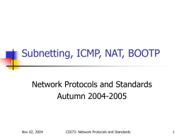 IP: Routing and Subnetting