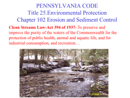 PENNSYLVANIA CODE Title 25.Environmental Protection