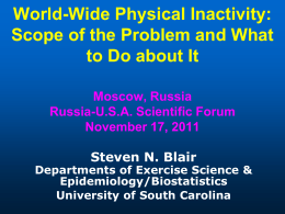 Physical Activity in the Prevention and Treatment of