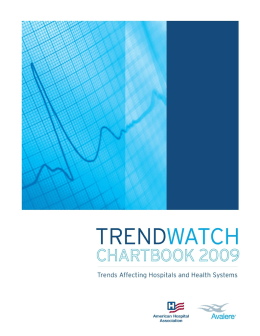 AHA - Avalere - Trendwatch Chartbook table of contents