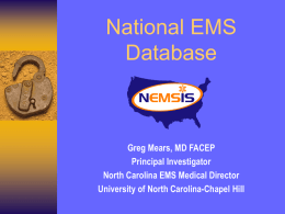 PreMIS - NEMSIS