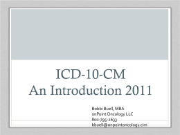 ICD-10-CM – Everything You Need to Know … For Now