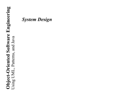 Lecture for Chapter 6, System Design: Decomposing the System