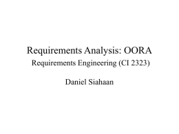 Requirements Elicitation Requirements Engineering (IF 51XX)